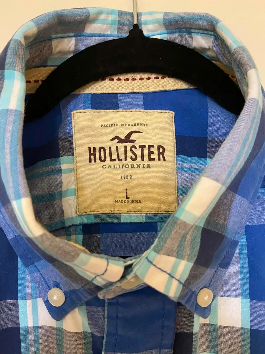 Hollister mens check 100% cotton casual shirt - Image 2