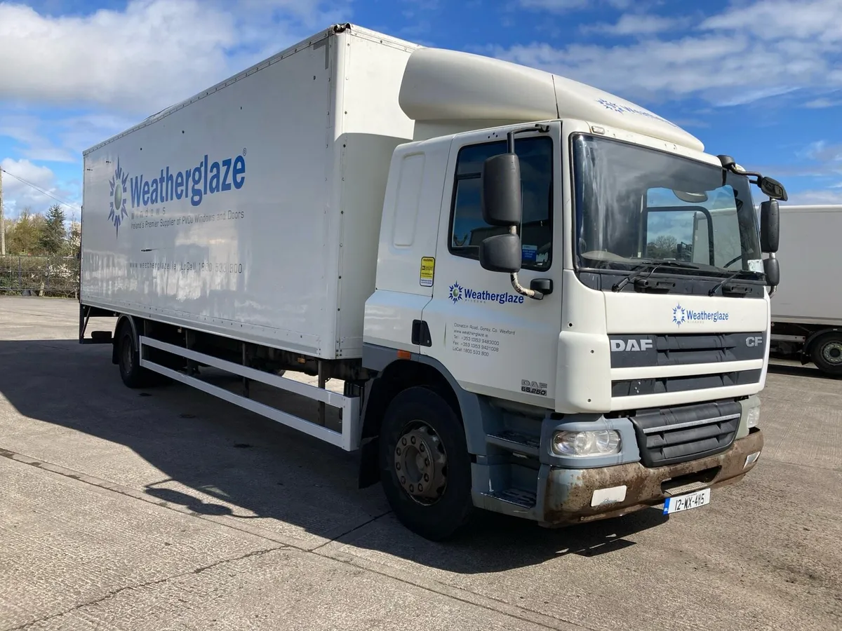 2012 Daf 18 Ton sleeper cab box lorry - Image 1