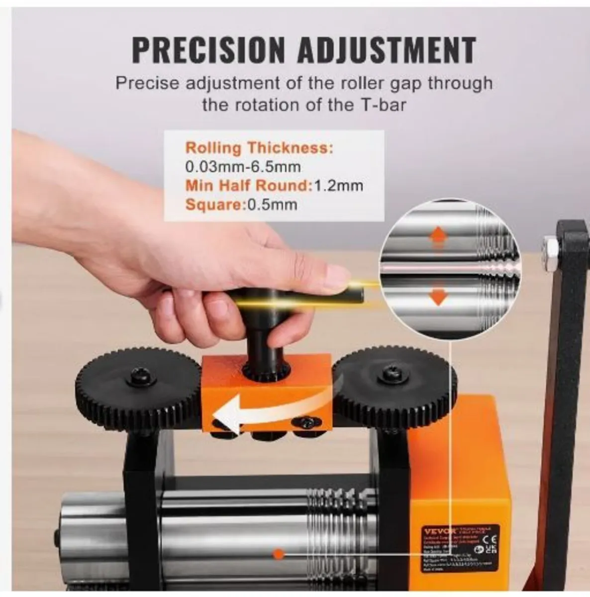 Rolling Mill, 2.95"/75 mm Jewelry Rolling Mill - Image 2