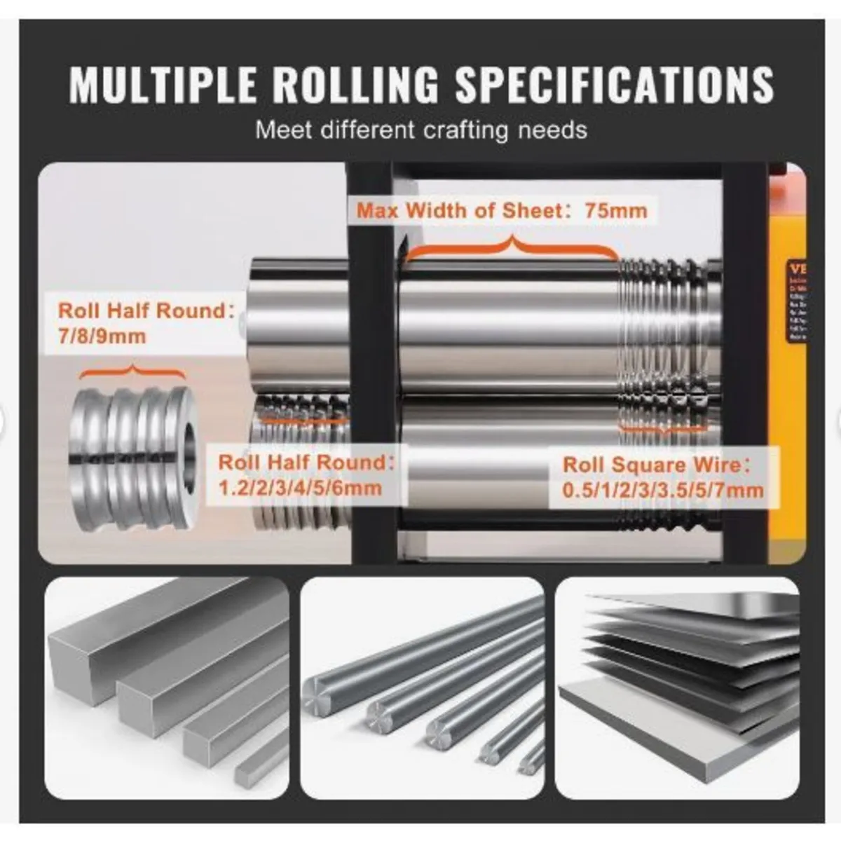 Rolling Mill, 2.95"/75 mm Jewelry Rolling Mill - Image 4