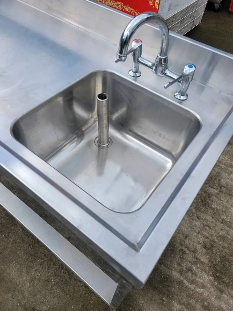 Sink Stainless Steel Shelved Sink - Image 4
