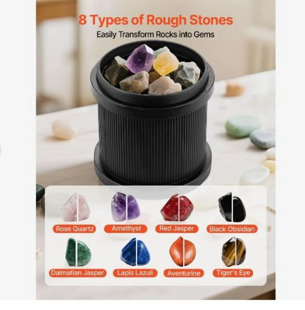 Rock Tumbler Kit, Rock Polishing Kit - Image 4