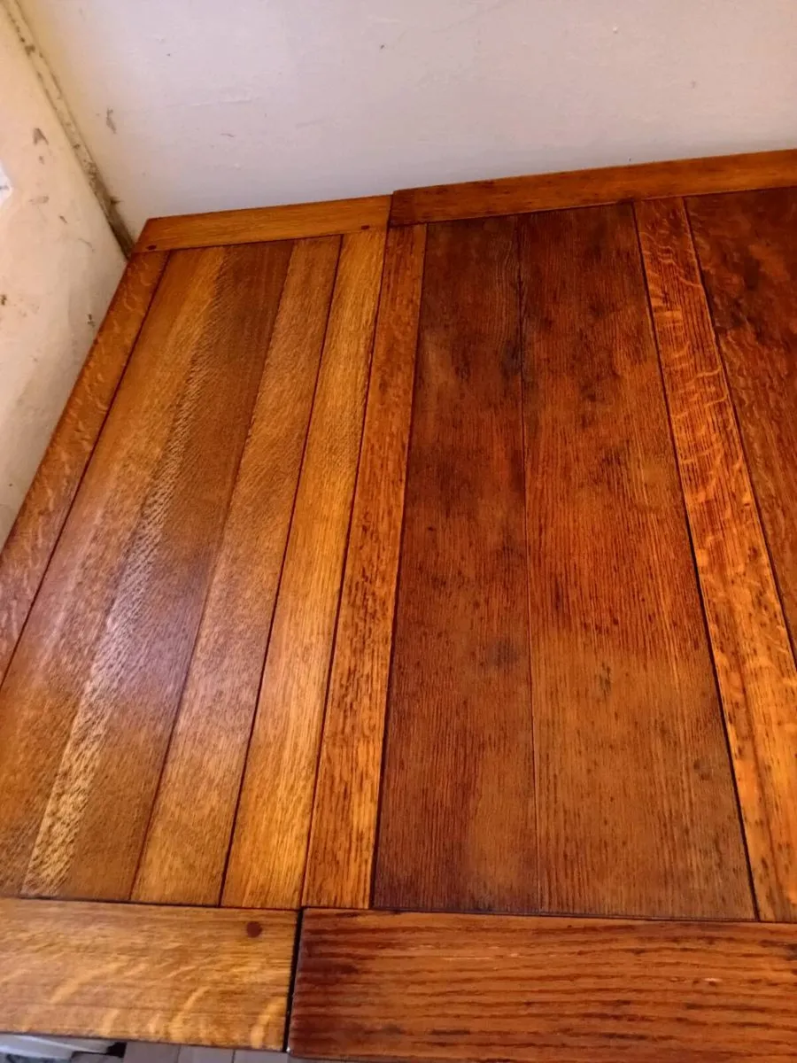 irish antique barley twist draw leaf table - Image 2