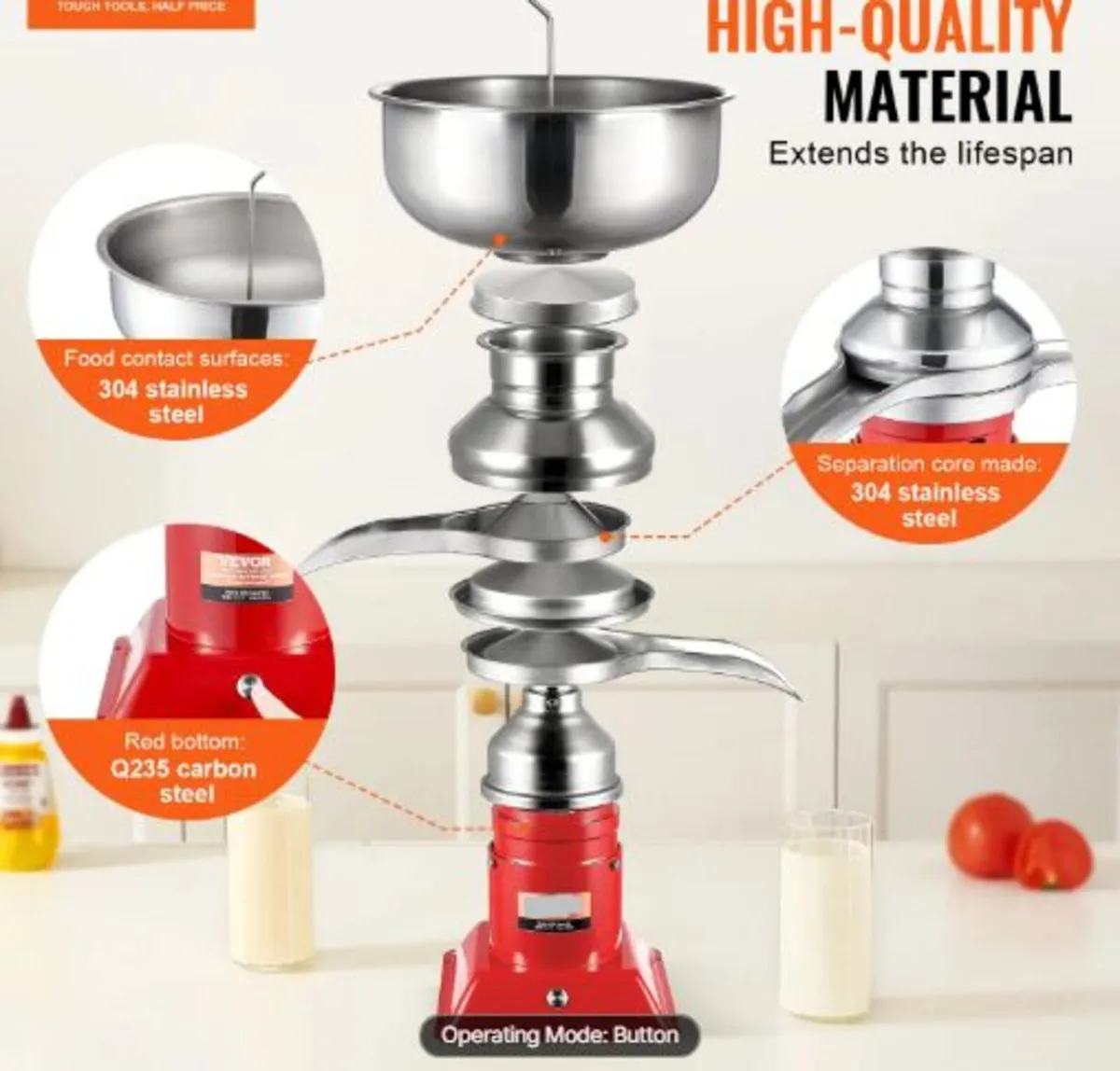 Milk Cream Centrifugal Separator, 304 Stainless - Image 4