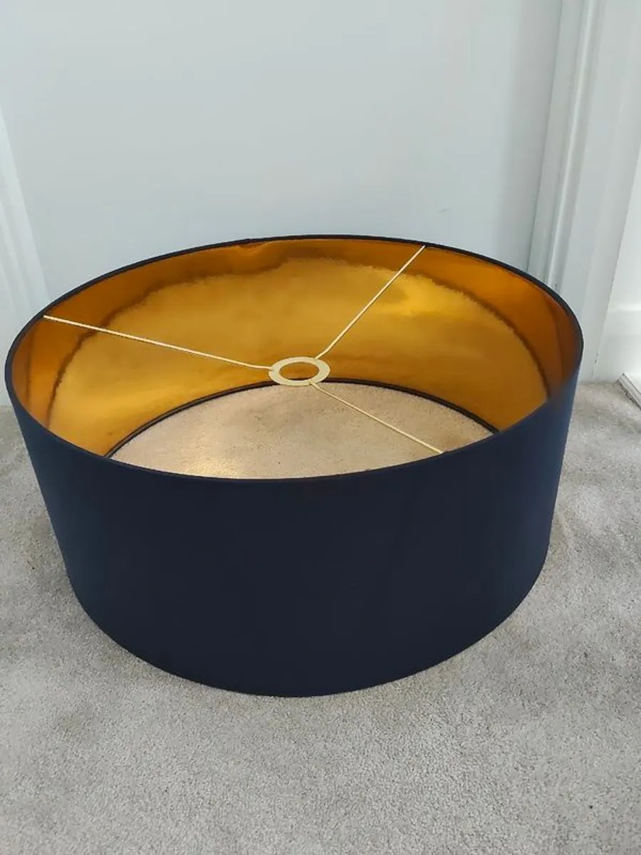 Next Blue Rico Easy Fit Shade Drum Ceiling Light - Image 1