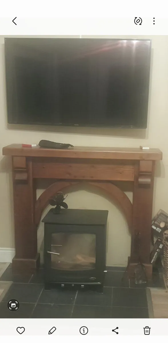 Fireplace surround wooden - Image 1