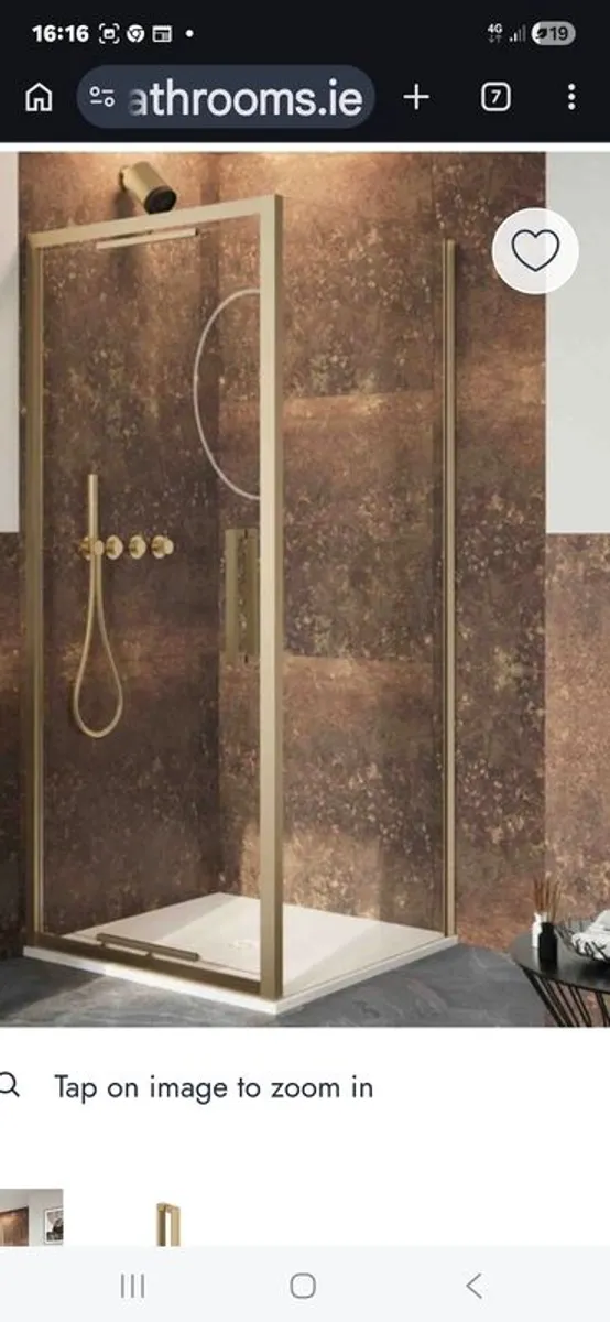 Asura Crosswater infold shower Door & Side panel (new) - Image 1