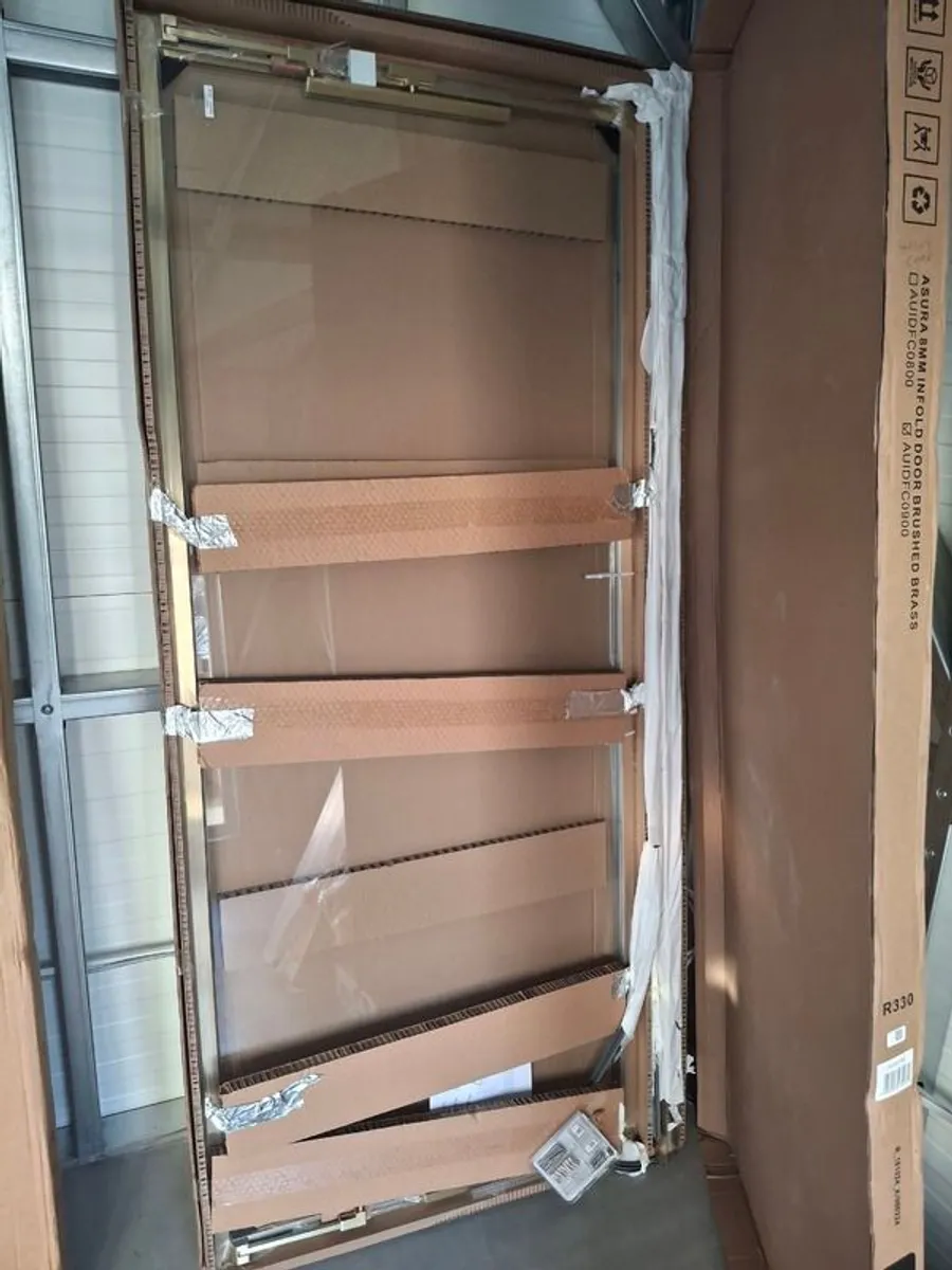 Asura Crosswater infold shower Door & Side panel (new) - Image 4