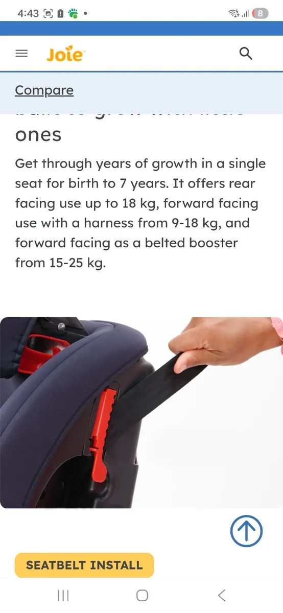 Joie carseat - Image 2