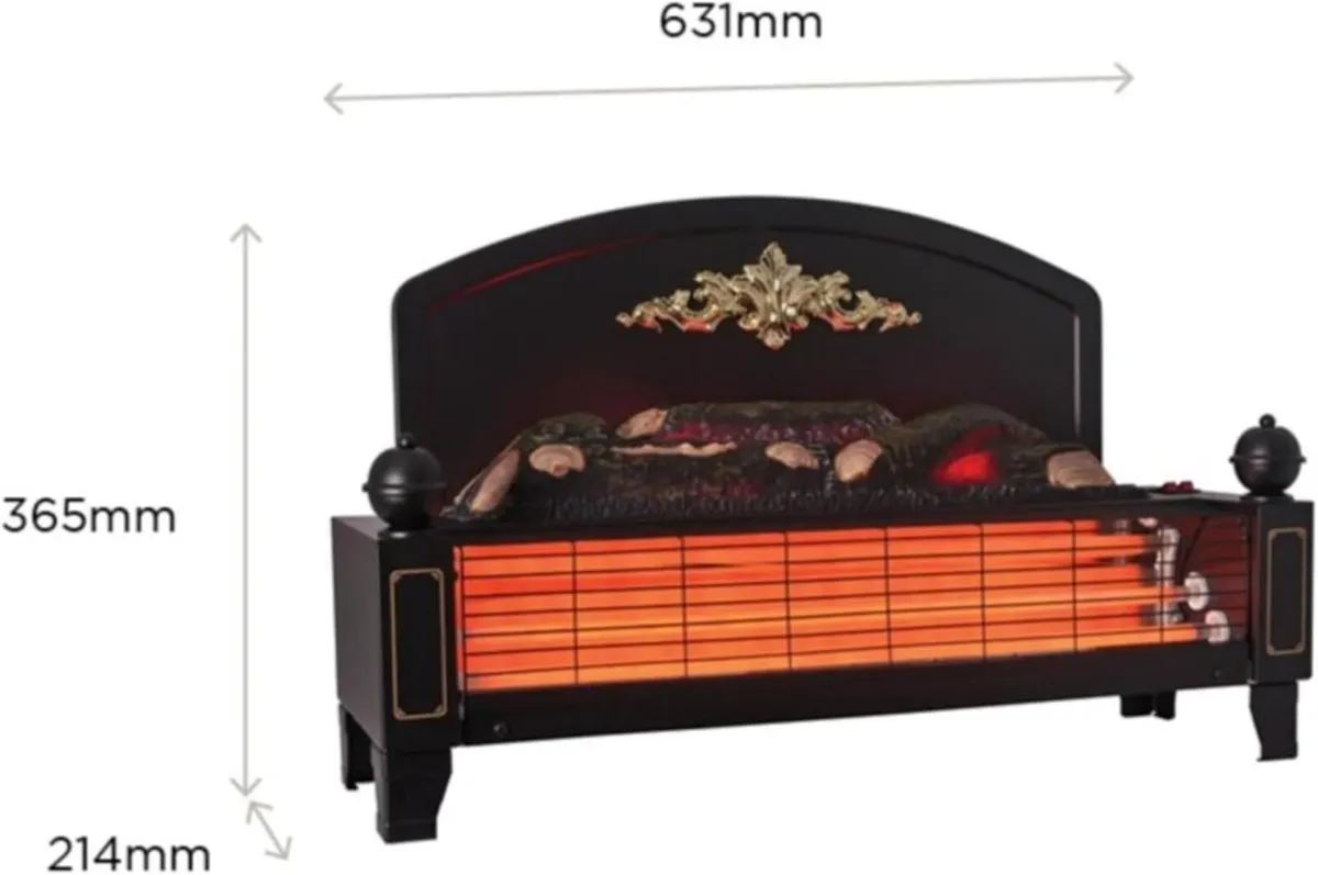 Yeominster Radiant Bar Fire Traditionally Styled - Image 3