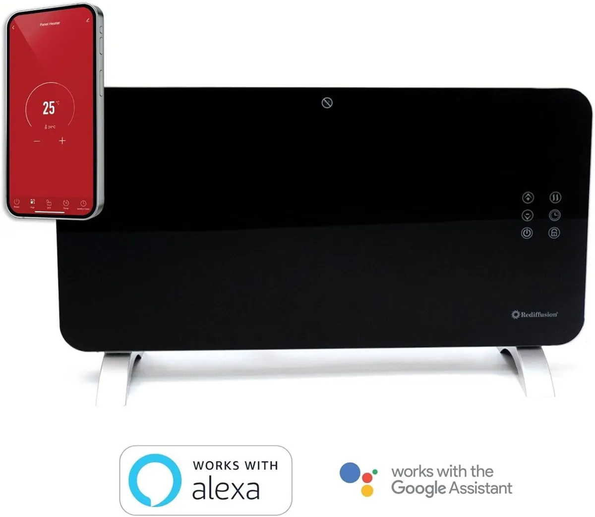 Panel Heater 1500W Smart Glass Works with Alexa - Image 4
