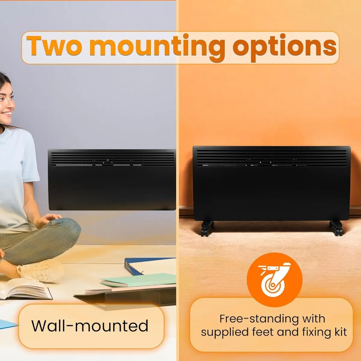 1000W watt Electric Panel Heater Low Energy Wall - Image 4