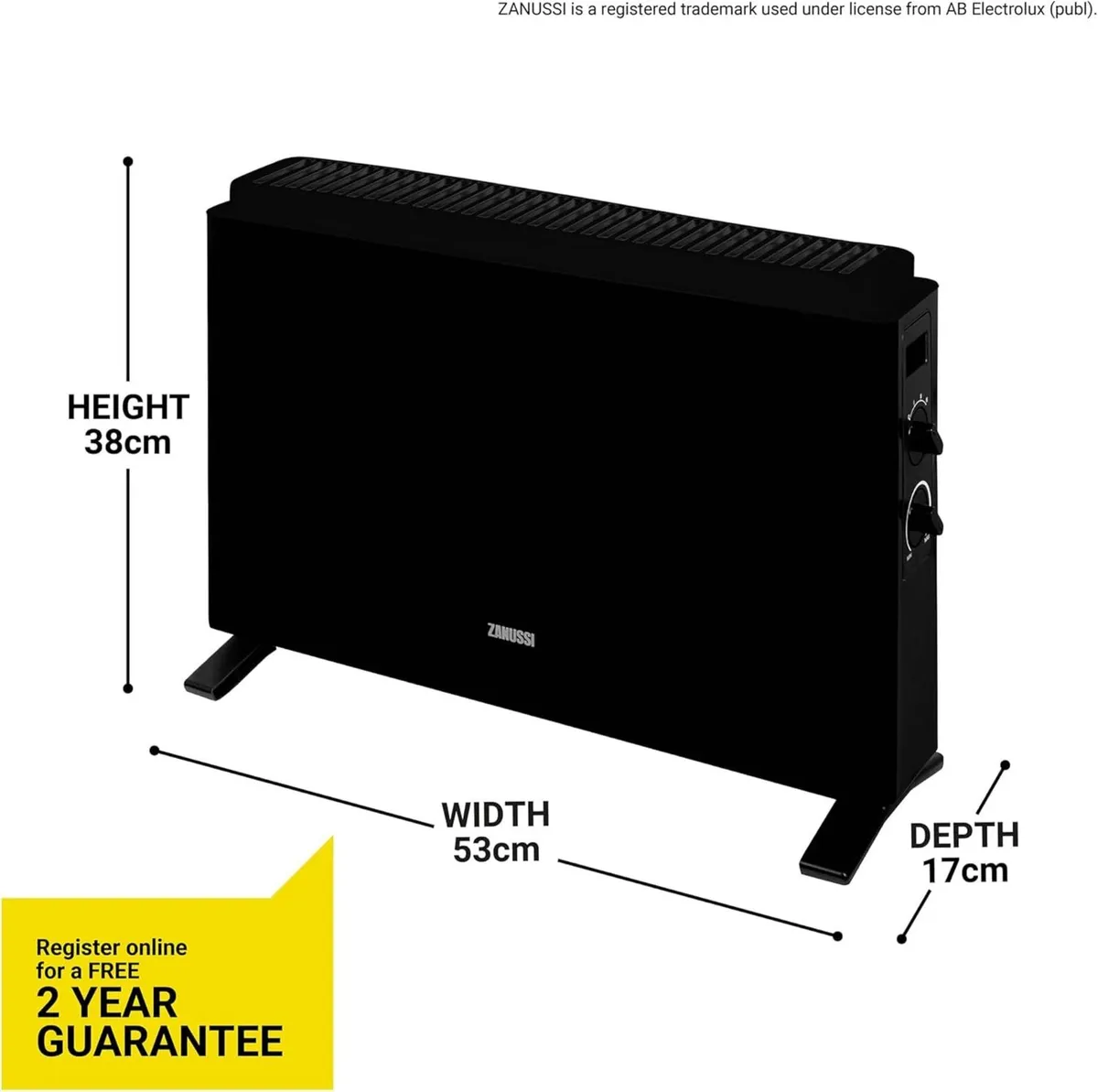 2000W/2KW Electric Convector Heater Freestanding - Image 3