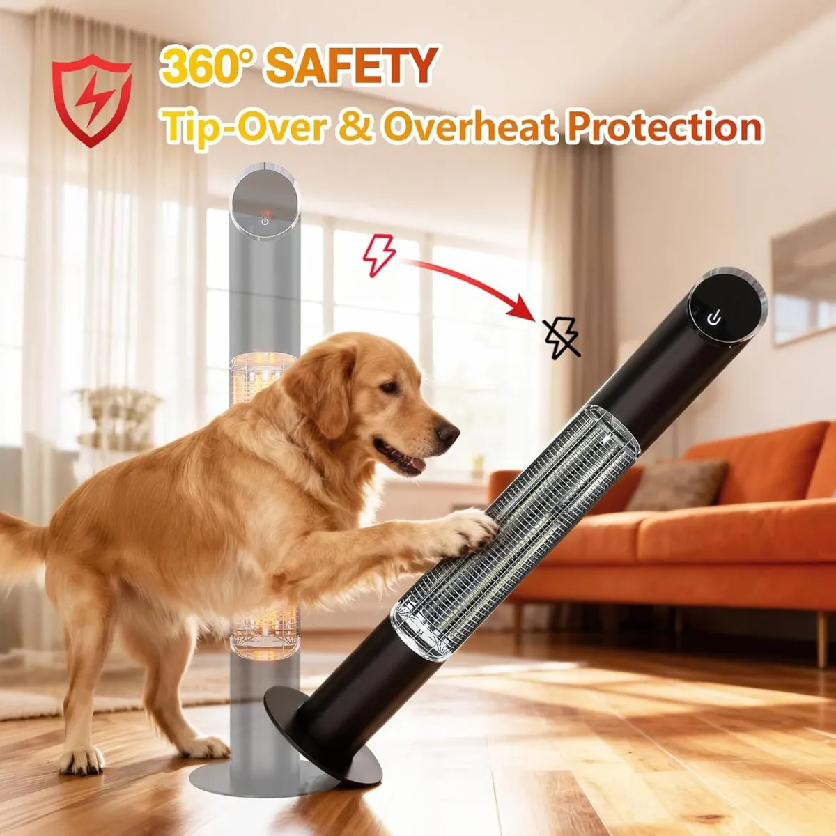 Portable Infrared Heater Outdoor Electric Patio - Image 2