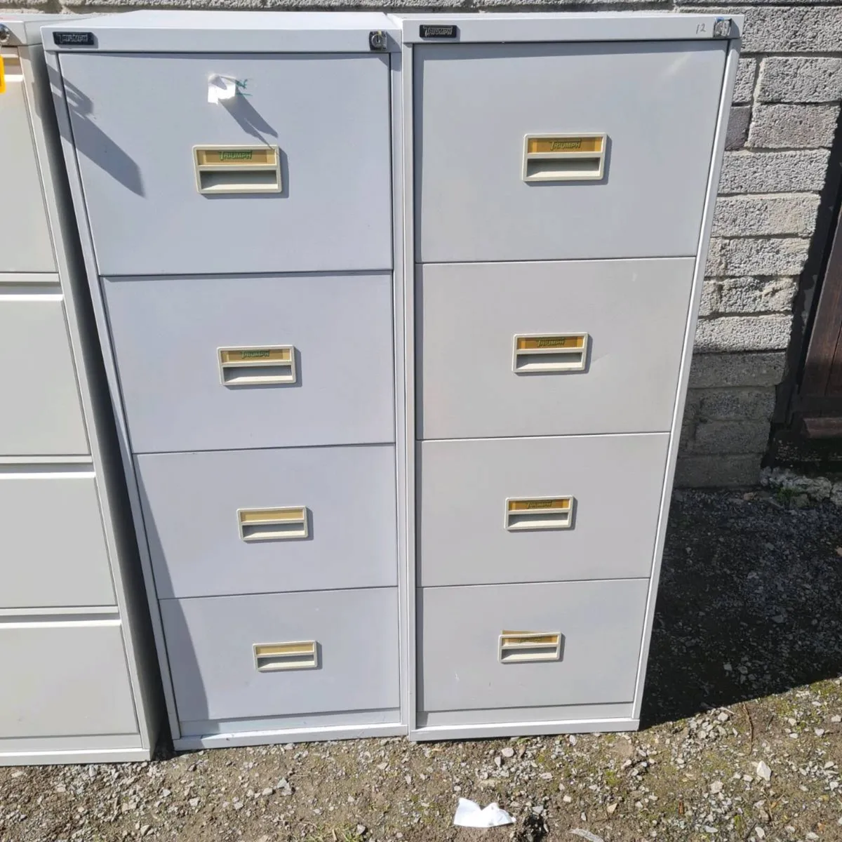 Triumph 4 drawer metal filing cabinets
