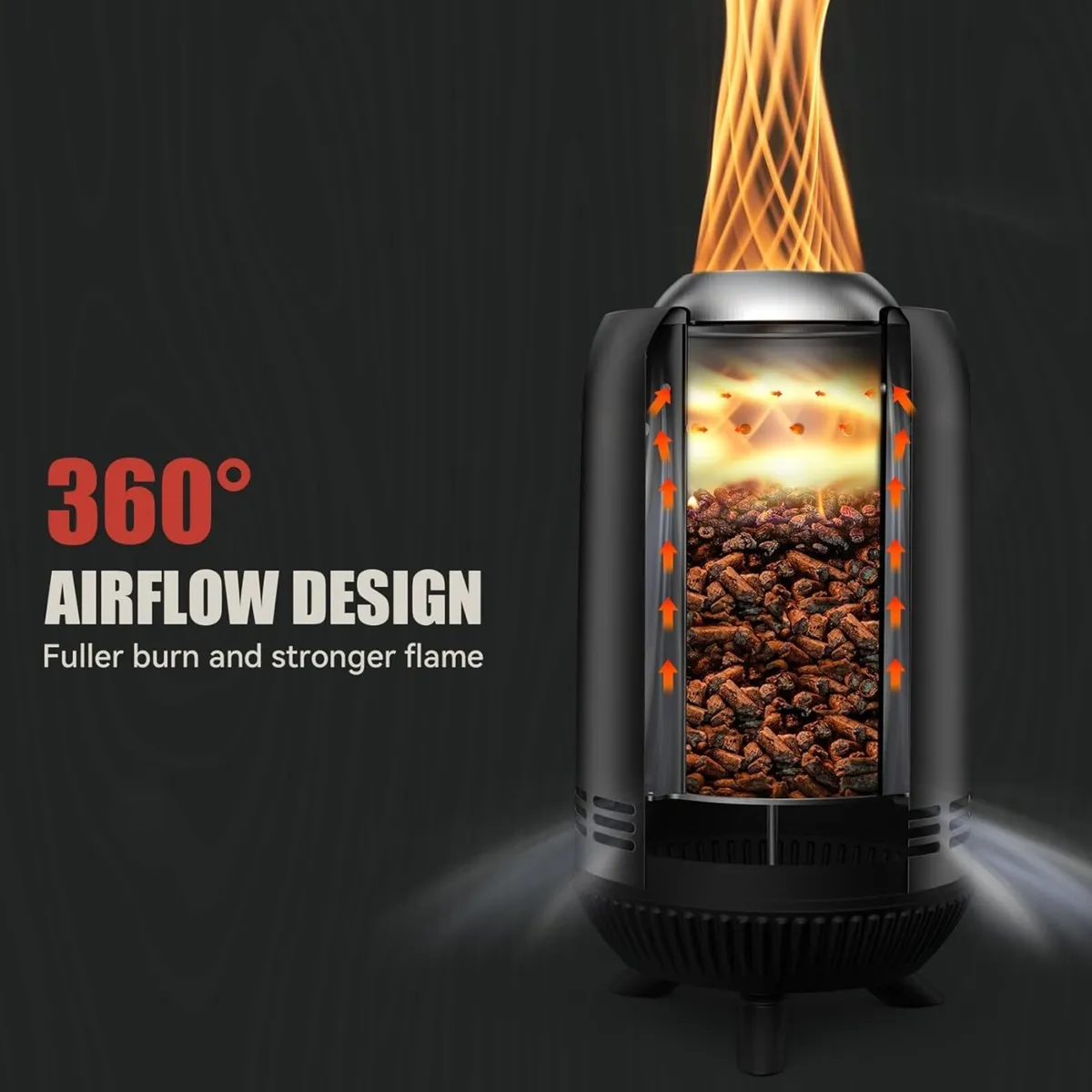 Smokeless Fire Pit with Carrying Bag Tabletop - Image 4