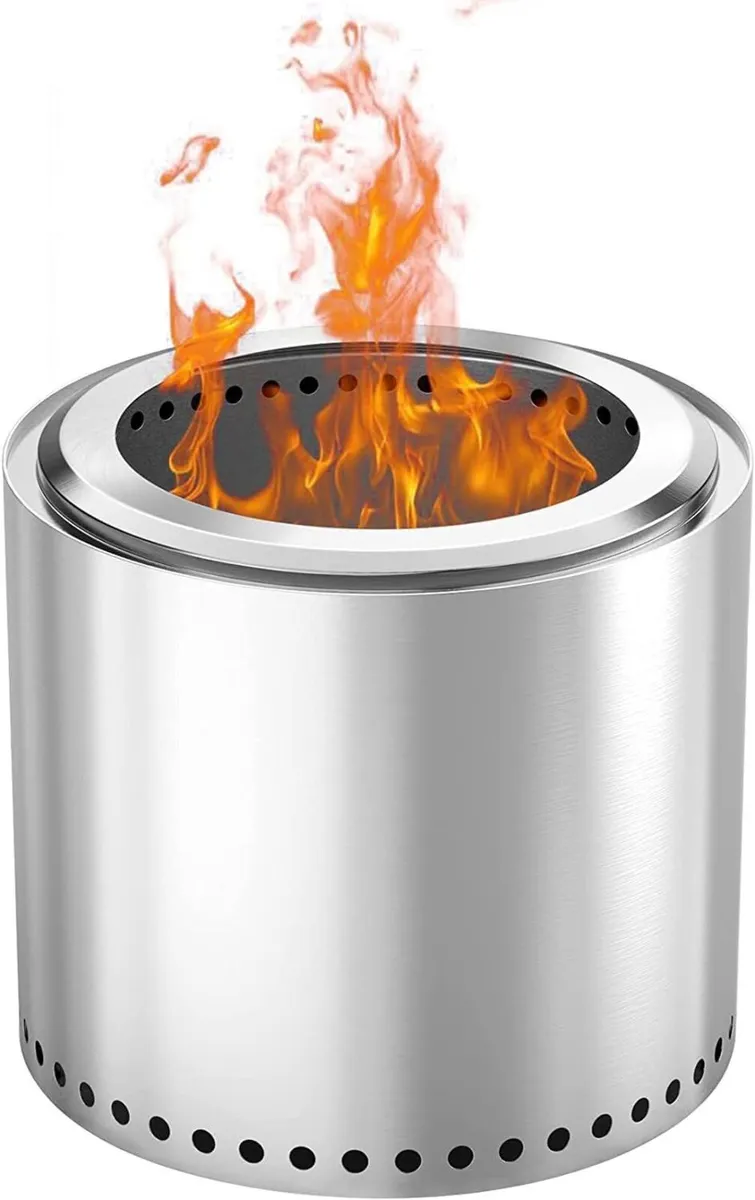 Smokeless Fire Pit Portable Outdoor Wood Burning - Image 1