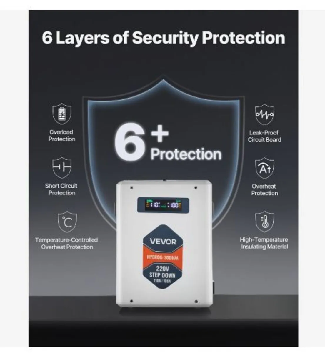 Step Down Voltage Converter, 3000VA - Image 3