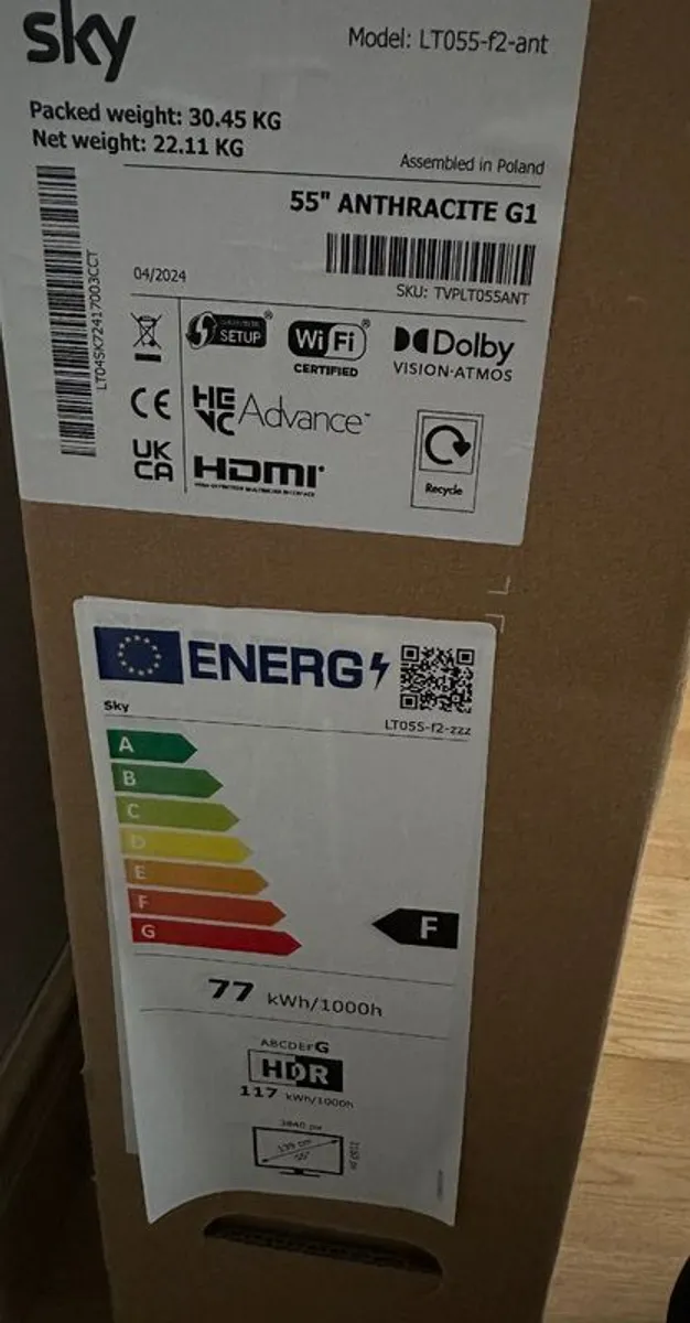 Sky Glass 55 inch  Gen 1 Bran New - Image 2