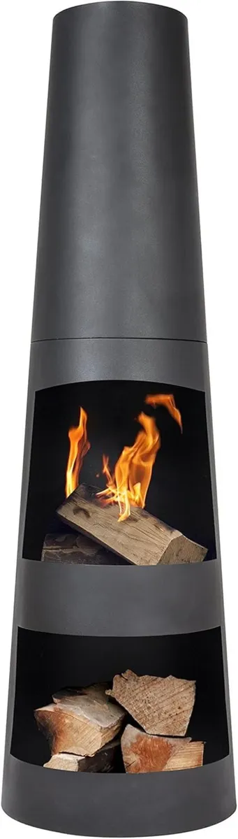 - Circo Steel Chiminea Patio Heater Log Burner - Image 1