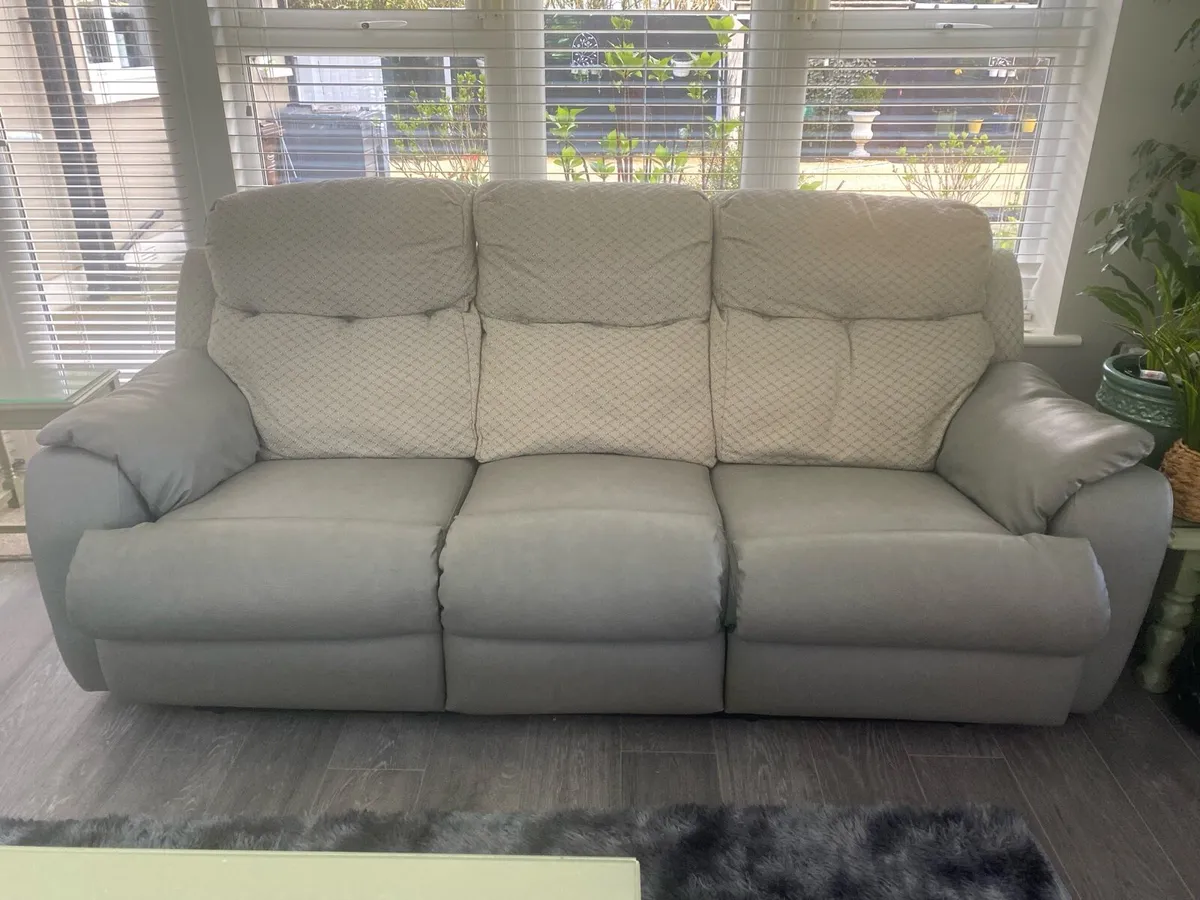 3 piece leather suite - Image 4