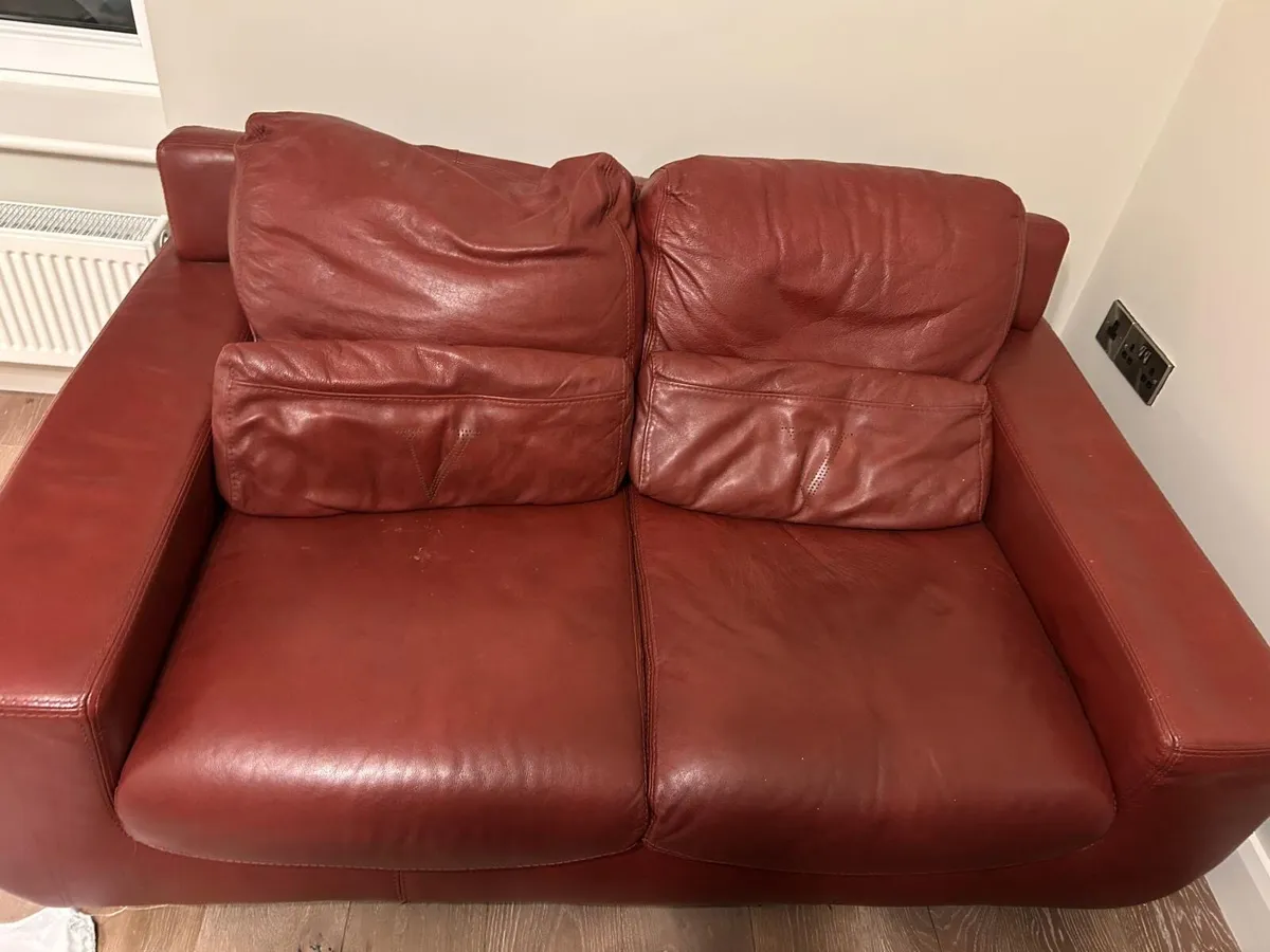 Violino Leather Armchair & 2-Seater Sofa - Image 2