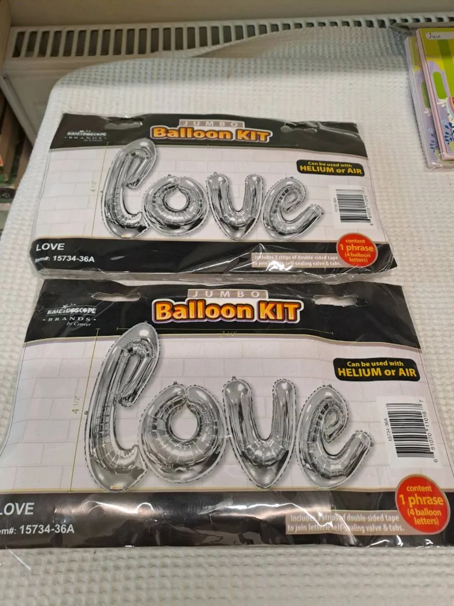 LOVE Foil Balloon Kits - Image 1