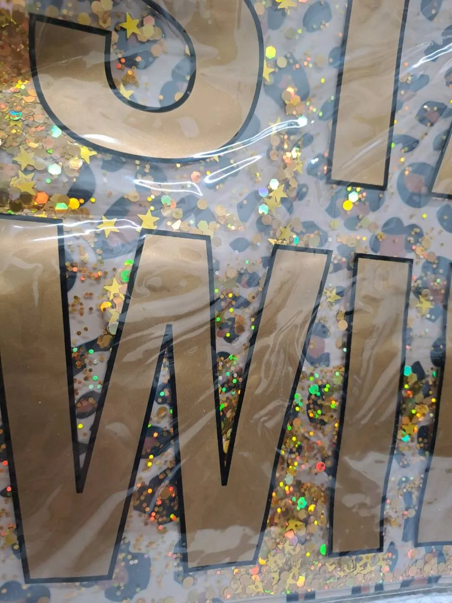 ''Stay Wild” Glitter Makeup / Toiletry Bag New - Image 4