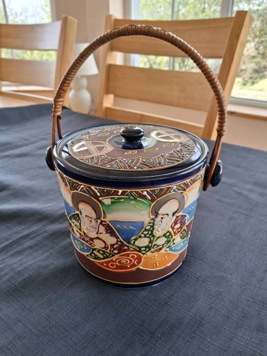 Japanese Ceramic Pot With Lid - Image 1