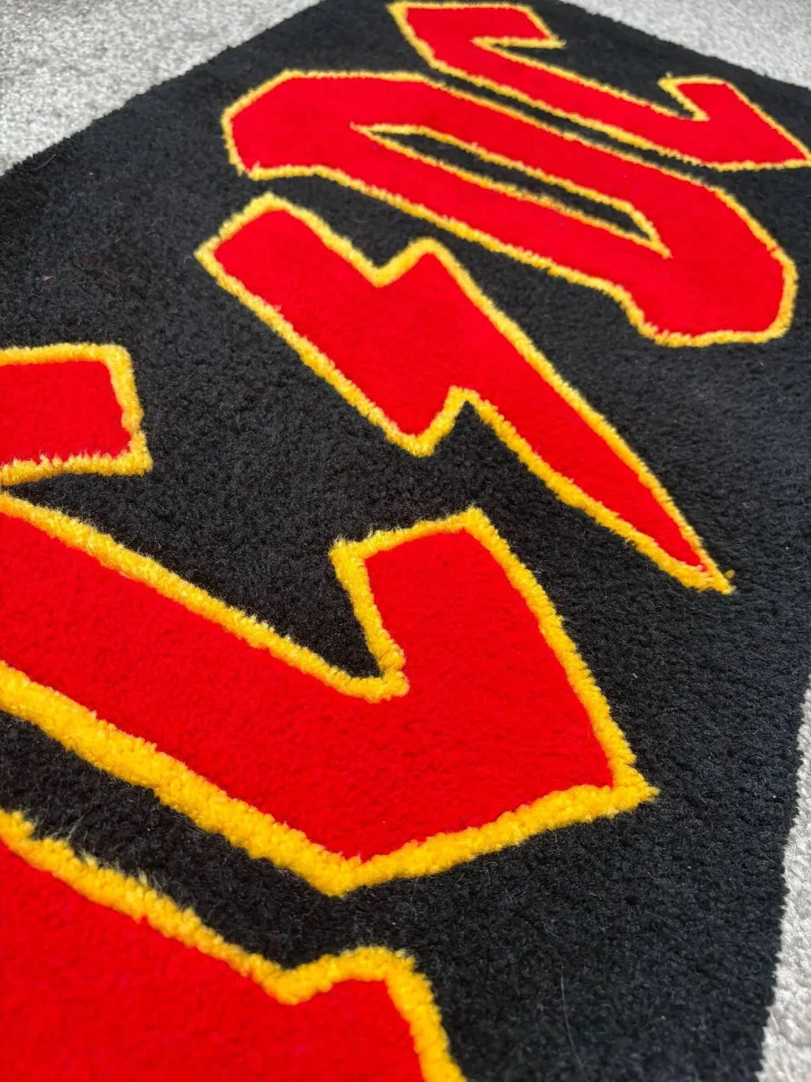 AC DC, KISS rock bands handmade rugs - Image 1