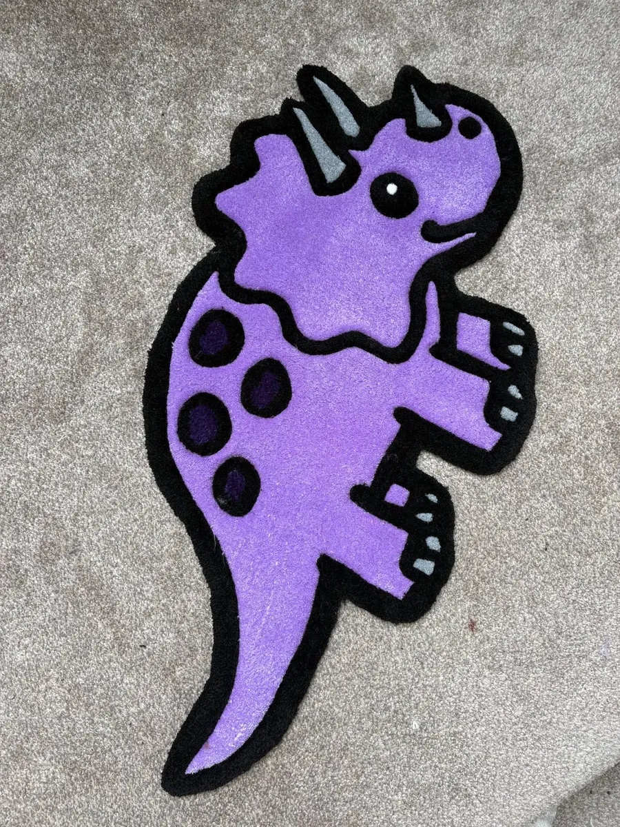 Dinosaur handmade rug - Image 1