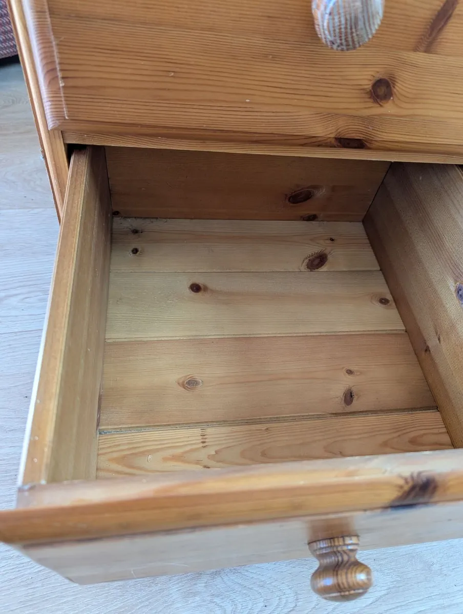 Two Solid Pine Bedside Lockers - Image 3