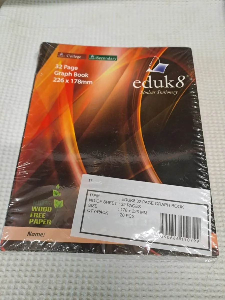 Graph Copy Books – 32 Page Pack of 20 New - Image 1