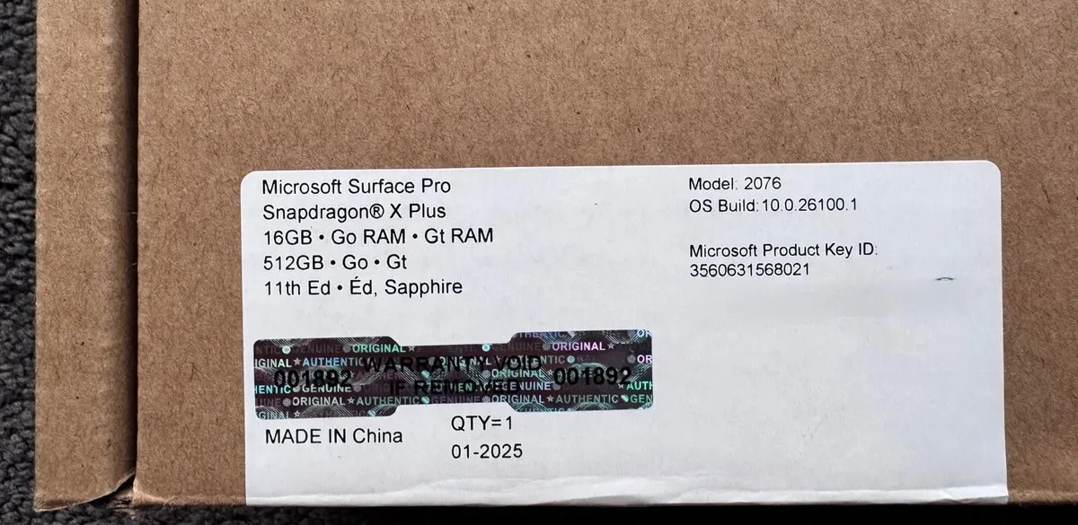 Microsoft Surface Pro Copilot+ PC (11th Edition) - Image 4