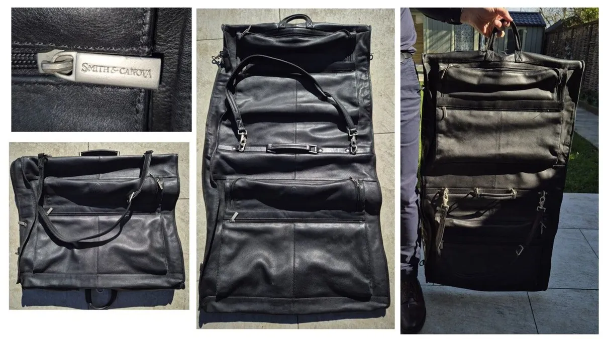 Smith & Canova Leather Suit Travel Bag