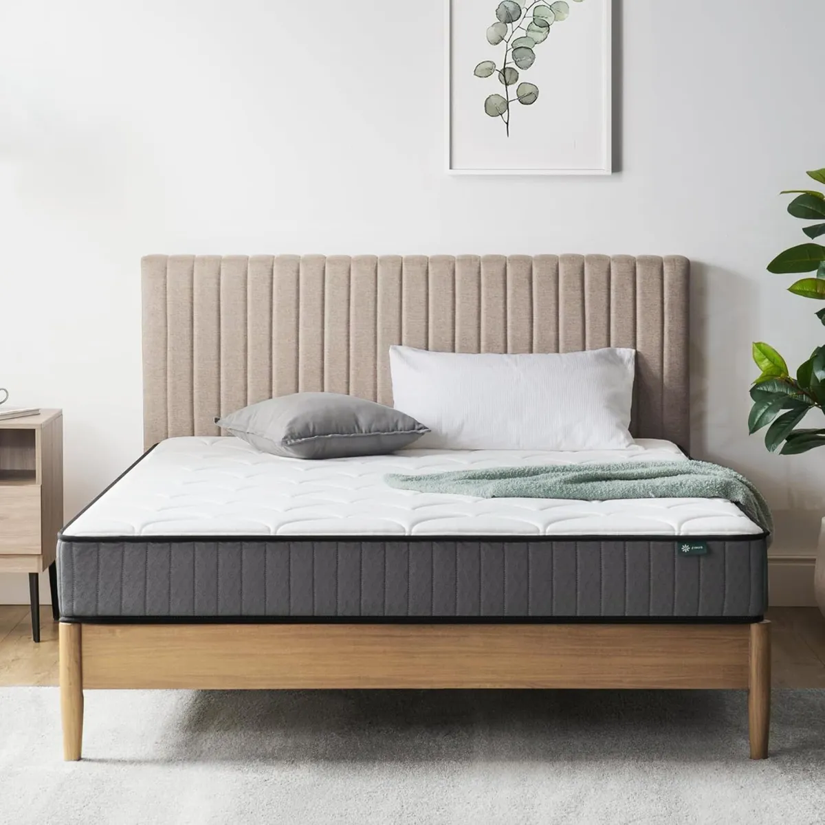 Hybrid Mattress Memory Foam White Double - Image 3