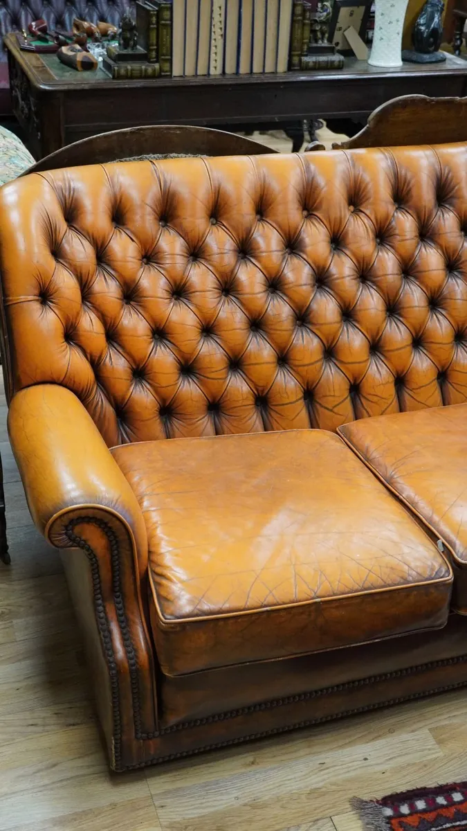 1977 Art Forma Cleveland Leather Three Seater - Image 2