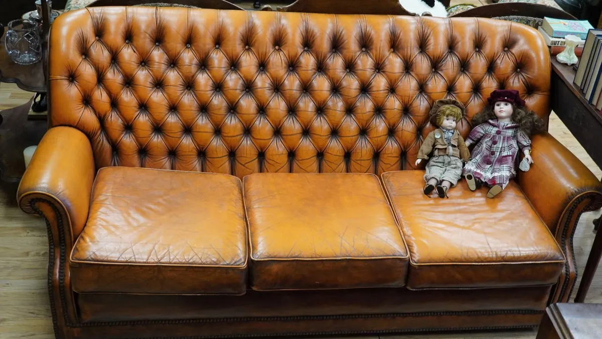 1977 Art Forma Cleveland Leather Three Seater - Image 4