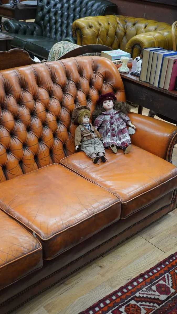 1977 Art Forma Cleveland Leather Three Seater - Image 3