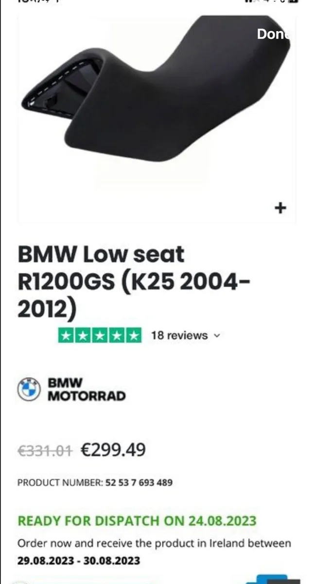 2004 to 2012 bmw 1200gs and adventure low seat - Image 3