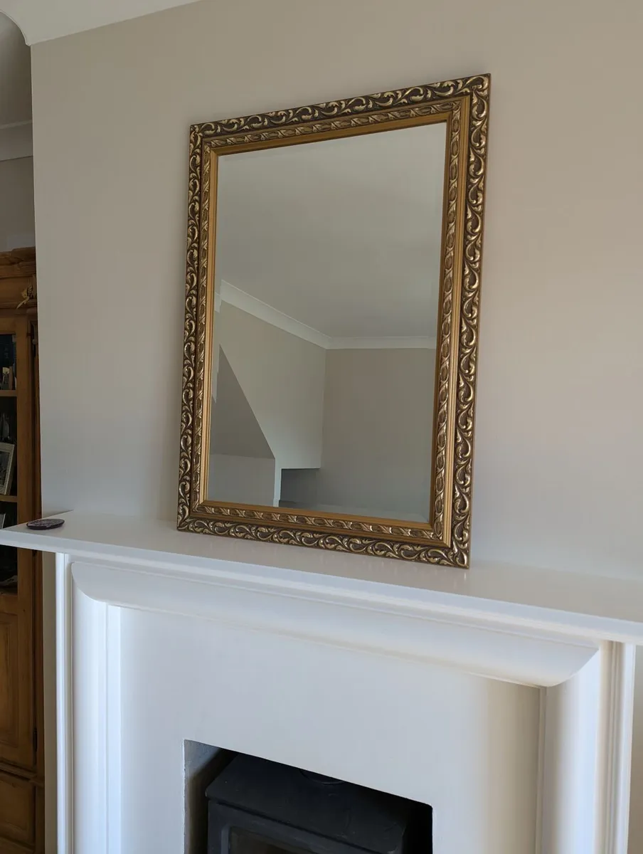 Solid Gilt Mirror With Bevelled Glass - Image 2