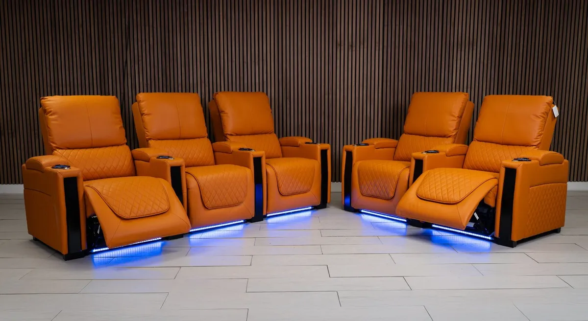 Sienna 3+2 Electric Leather Recliner Sofa Set - Image 2