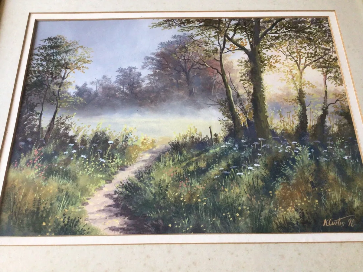 Water Colour Picture in Frame signed - Image 2