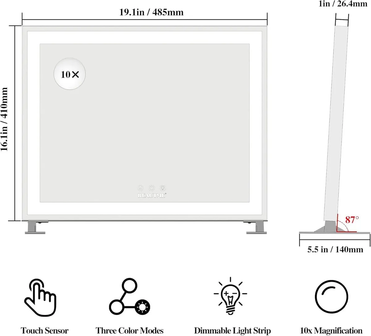 Hollywood Vanity Mirror with Lights Large Lighted - Image 2