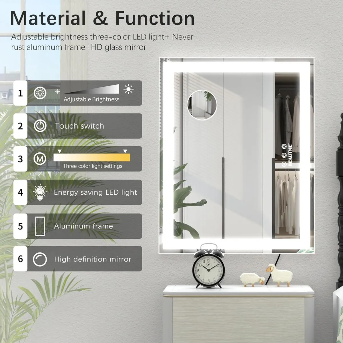 Hollywood Vanity Mirror with Lights Large Lighted - Image 3