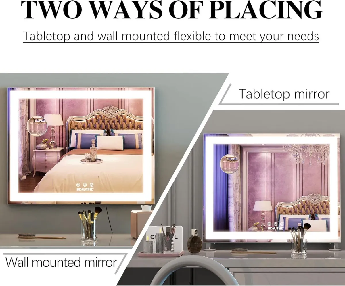 Hollywood Vanity Mirror with Lights Large Lighted - Image 4