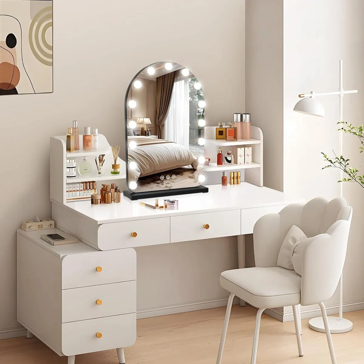 Hollywood Vanity Mirror with Lights 40x60cm Large - Image 2