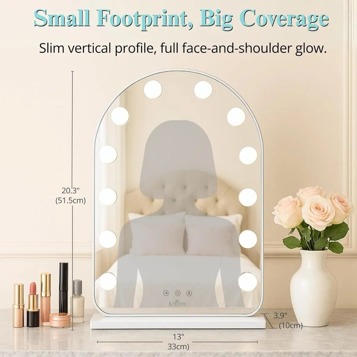 Vanity Mirror with Lights Dressing Table Lighted - Image 2