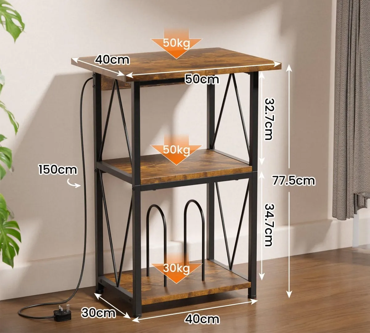 Upgraded Extended Tabletop Record Player Stand - Image 3