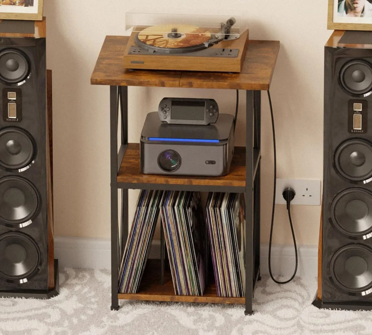 Upgraded Extended Tabletop Record Player Stand - Image 2